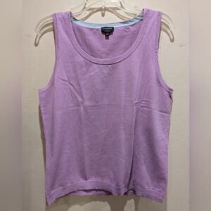 Talbots Lavender and Light Blue Top Size Large